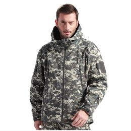 TAD Gear HIiking Jackets for Men Softshell Camouflage Tactical Coats Outdoor Army Sport Waterproof Hunting Clothing
