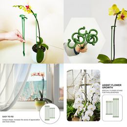 10PCS Butterflies Orchid Plant Support Stake Succulents Flower Fiberglass Stand Plant Potted Support Rods Garden Plant Stakes