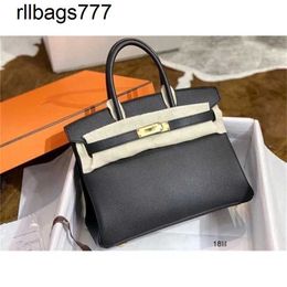 Leather Bk Designer Bags Handmade Wax Thread Women's Bag Imported From Litchi Grain Togo Cowhide Platinum 25 Handbag Bk30 Handbag