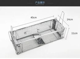 Double door Reusable Catching Mice Mouse Traps Bait Snap Rodent Catcher Mice mousetrap Hunt Rat Cage Single Mice Rodent Cage