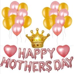 1set Happy mother's day balloons suit theme party decoration Aluminium Foil Balloon happy mother day party balloon Y0622307s