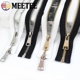 5# 60-150cm Metal Zipper Decorative Single Double Slider Opening Long Zippers Clothes Bag Backpack Jacket Zip Sewing Accessories