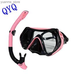Diving Masks Professional scuba diving mask Snorkelling suit adult silicone skirt goggles diving mask Y240410