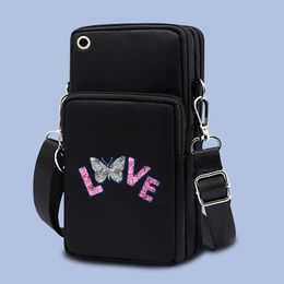 Mobile Phone Bag for Samsung/IPhone/Redmi Note 10 Case Wallet Outdoor Sport Arm Purse Shoulder Bag for Girls Women Phone Pouch