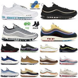 97 OG Athletic Running Shoes 97s Trainers For Mens Women MSCHF x INRI Jesus Silver Bullet Muslin Pink Foam Sean Wotherspoon Sneakers Outdoor Shoe Dhgate