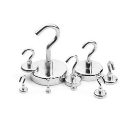 N42 Magnetic Hook Strong Neodymium Fishing MAGNET Holder NdFeB Pot Magnet Hooks Dia 16mm-60mm