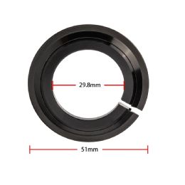 ZTTO Bicycle Headset Crown Base Ring 1 1/8" Aluminium Alloy 1/2" Spacer Diameter for 28.6 Straight Fork 44mm Bike