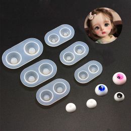 DIY Doll Eyes Silicone Mold Mirror Shaped Crystal UV Epoxy Resin Casting Mould Jewelry Making Tools Handmade Crafts