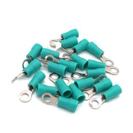 50Pcs Ring Insulated Crimp Terminals Electrical Wire Cable Connector RV1.25-3 RV2-4 RV3.5-5 RV5.5-6/8 Terminal Ferrules 22-10AWG