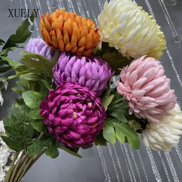 Large Single Chrysanthemum Country Style Living Room Flower Arrangement Artificial Flowers Wedding Shooting Props Decor Floral