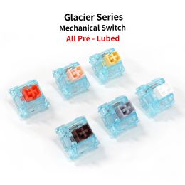 Accessories 35 pcs Skyloong Glacier Silent Switch 5 Pin Lubed SMD RGB Mx Stem Switches for Mechanical Keyboard Brown Yellow Silver Rose