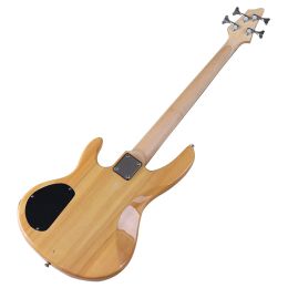4 Strings Bass Guitar Electric Bass Guitar Okoume Body 43 Inch Wood Guitar Natural Colour with Free Bass Bag High Gloss Finish