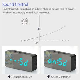 Digital Time Alarm Clock LED Clock With 115 Colours Remote Control Digital Watch Night Light Snooze Magic Desktop Table Clock