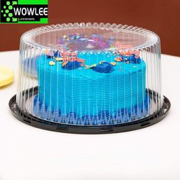 Transparent Plastic Cake Boxes and Packaging, Clear Cupcake, Muffin, Dome Holder Cases, Wedding, 8, 6 Inch, 10Pcs