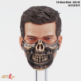 IN STOCK 1/6 Scale female male accessories Skull mask fit 12 inches 1:6 head sculpt