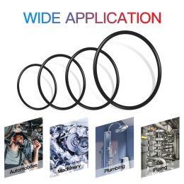 150pcs/200pcs/225pcs NBR Seal O-rings Kit rubber rings set Nitrile Washers oil resistant Gasket Sealing Silicone O Ring