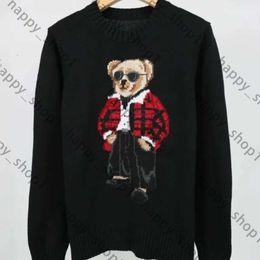 Rl Designer Women Knits Bear Sweater s Polos Pullover Embroidery Fashion Knitted Sweaters Long Sleeve Casual Printed Wool Cotton Soft Unisex Men Hoodie 708