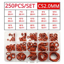 Silicone O-Ring Waterproof Washer O Ring Oil Resistant and High Temperature Gaskets Repair Sealing Oring Box Assortment Kit Sets