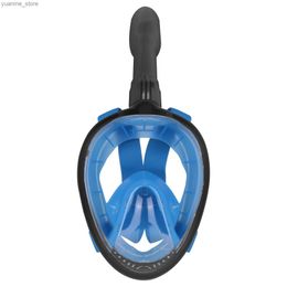 Diving Masks Full Face Snorkel Mask Diving Mask for Kids and Adults180 Panoramic View Snorkel Mask Safe Breathing Anti-Leak Anti-Fog Y240410