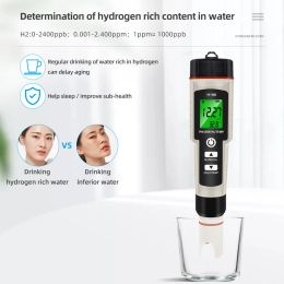 2/3/4 in 1 PH/ORP/H2 and TEM Meter Dissolved Hydrogen Meter Water Quality Tester Digital PH Monitor Waterproof For Aquarium 50%