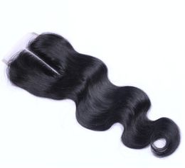 Brazilian Virgin Human Hair 35X4 Lace Closure Peruvian Malaysian Indian Mongolian Body Wave Straight Loose Deep Kinky Straight Cl6698944