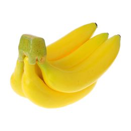 Realistic Lifelike Artificial Banana Bunch Fruit Fake Display Prop Decorative Fo
