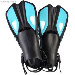 Diving Accessories Professional scuba diving fins adult adjustable swimming shoes silicone long diving shoes single fin diving shoes Y240410