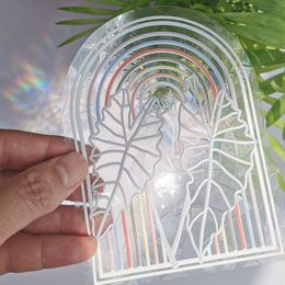 Sun Catcher PVC Electrostatic Glass Stickers for Window Funny Sun Catcher Wall Rainbow Prisms Sticker Sunlight Decals