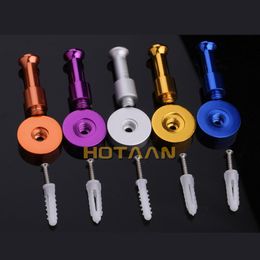 . Aluminium Made Robe Hook Wall Mount Single Screw Towel Holder Bathroom Kitchen Accessories Coat Clothes Hat Hook