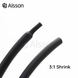 1M Length 3:1Black Heat Shrink Tube With Double Wall Glue Tube Diameter 1.6-30mm Cable Adhesive Lined Sleeve Wrap