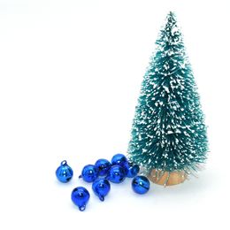 Blue Christmas Tree Bells Ornament Jingle Bells Craft Bells Pet Collar Bells for Home Decor Pendant Christmas Tree Decorations