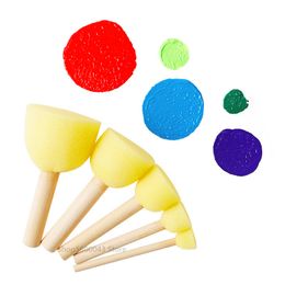 Ceramic Art Sponge Stick 5pcs/set of Wooden Pole Absorbent Sponge Ceramic Painting Moisturising Sculpture Modelling Tool