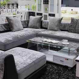 European style Grey black blue velvet sofa cover plush slipcovers furniture couch covers fundas de sofa capa para sofa SP4420