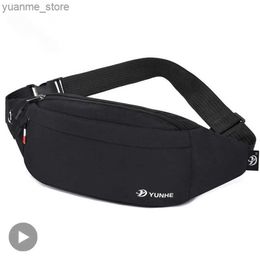 Sport Bags Mens and womens waist bag Fanny packaging with bag belly banana mens and womens kangaroo buttocks mobile phone side bag waist bag husband Y240410