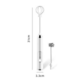 3 Modes Electric Handheld Milk Frother Blender With USB Charger Bubble Maker Whisk Mixer For Coffee Cappuccino Multifunction