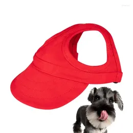 Dog Apparel Baseball Hat Sunscreen With Ear Holes Stylish Small Bonnet For Po Taking Daily Wear Outdoor Pets Accessories