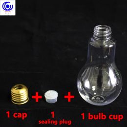 Creative Led String Light Plastic Transparent Bulb Water Bottle Fruit Juice Coffee Tea Drink Cup Party Decoration