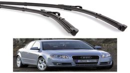 New 2Pcs 22" 22" Car Front Windshield Wiper Blade Bracketless fit for A4 2004-2007 05 068671532