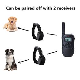 Pet Dog Remote Training Collar Rechargeable Waterproof Electronic Dog Shock Collar Remote Shocker Training Equipment For Dogs