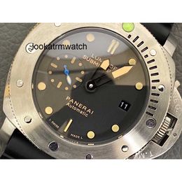 for Mens Mechanical Watch Luxury Automatic Movement Sapphire Mirror 47mm Imported Rubber Watchband Brand Italy Sport