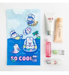 20pcs Candy food Cookies Packaging Bags Mask storage Bag 5 Random Styles Creative Cute Snack Sealed Bag Small Package For Gifts