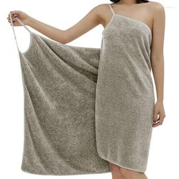 Towel Wearable Bath Towels Coral Fleece Women's Skirt Absorbent Sling Shower Bathroom Quick Dry Soft Material