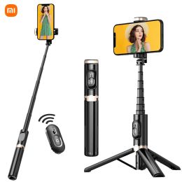 Sticks Xiaomi Portable Aluminium Alloy Phone Selfie Stick Extendable Mobile Phone Tripod for Apple IPhone and Android Smartphones 4''7"