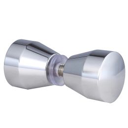 Aluminum Alloy Door Handle 1.1" Dia Single Glass Door Knob Bathroom Shower Cabinet Handle w/ Screw Home Hardware Shower Cabin