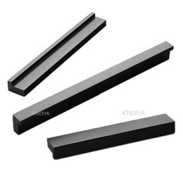 Door Closet Handle T Bar Modern Cabinet Drawer Knob Kitchen Cupboard Pull Aluminium Alloy Gold Black Jewellery Box Hardware