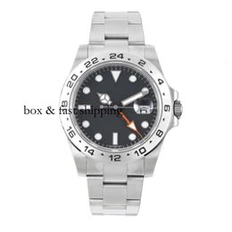 226570 Olex Platinum Automatic White Men's Designer Mechanical Superclone Explorerii 42Mm Rhodium Convex Magnifying Watch Calendar Lens 291