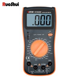 Victor 9205 Multimeter Backlight Capacitance hfe Metre AC/DC 1000V Voltage Diode Continuity Frequency Tester True RMS Ammeter