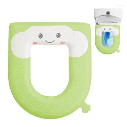 Toilet Seat Covers Cute Cover Washable Cushion Pad Universal Assistance Cushions With Handle For O-Shaped Accessories