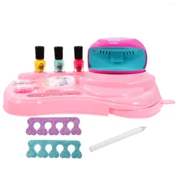 Nail Art Kits Set Toy Girl Polish Kit File For Children Nails Kids Plastic Funny