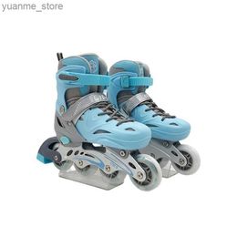 Inline Roller Skates Adjustable Inline Roller Skates Outdoor Sliding Sneakers 4 Wheels Shoes Professional Kids Adult Men Women Racing Speed Skati Y240419 GEPF